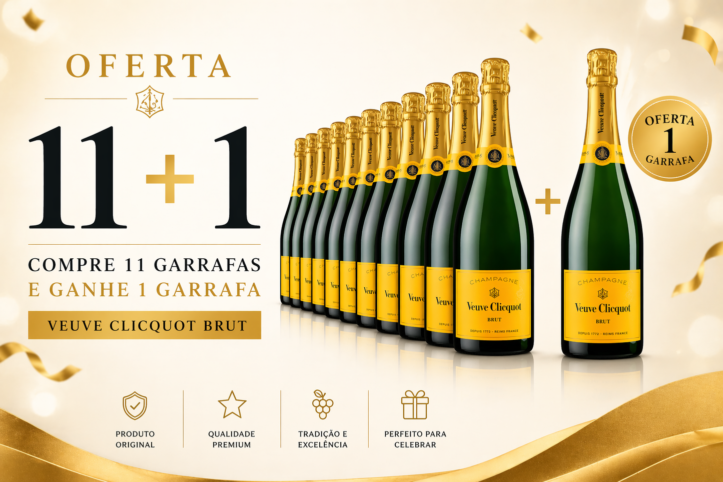 Veuve Clicquot Brut – Oferta 11+1