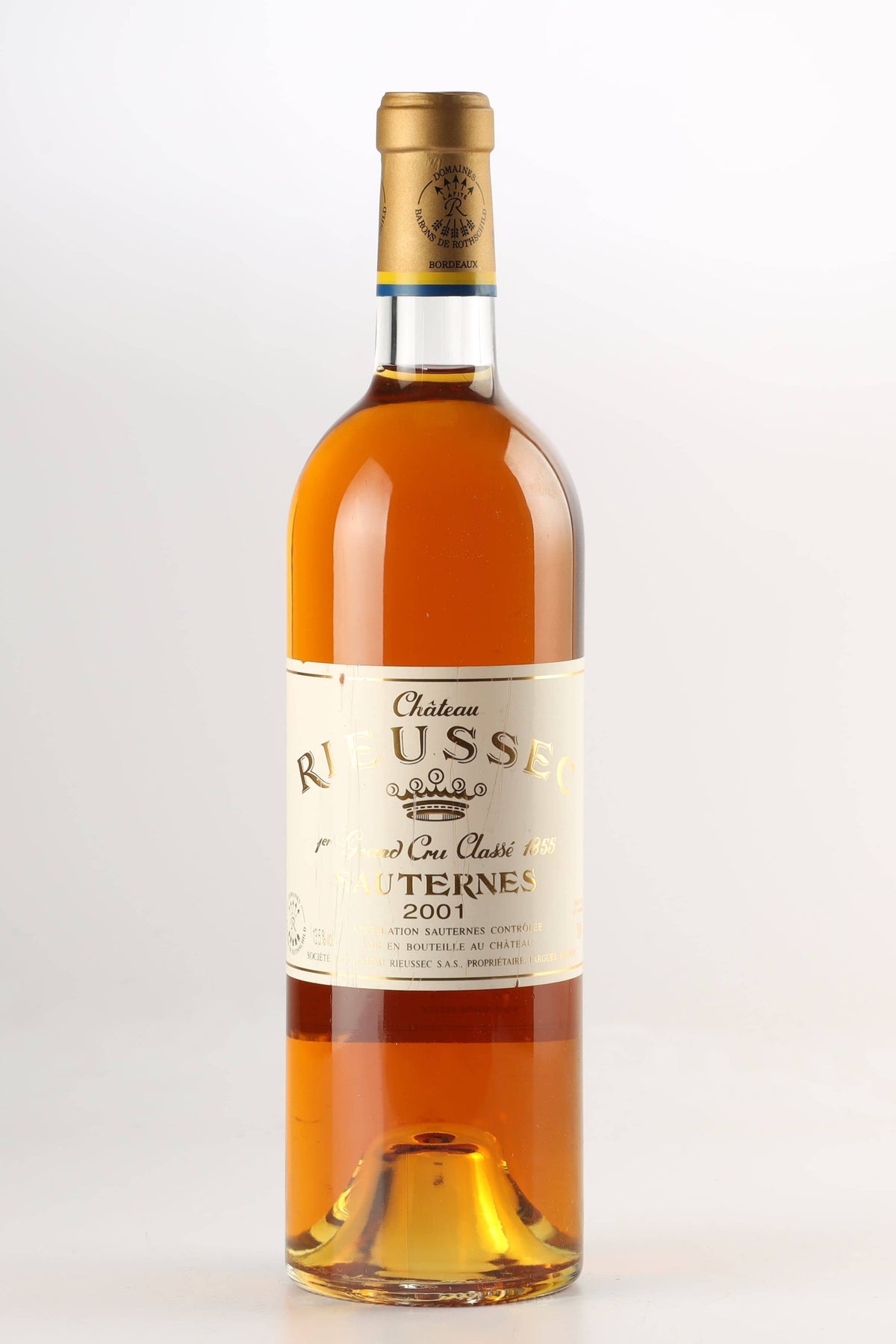Château Rieussec 2001 — fotografia da garrafa