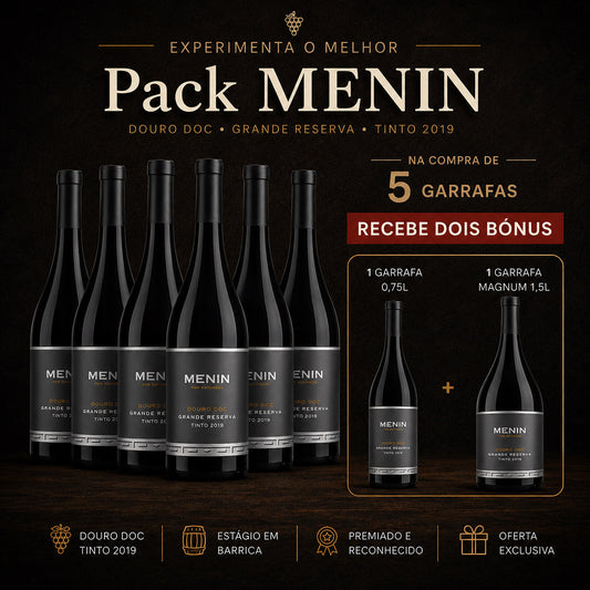 Pack Menin 5+2 | Compre 5 e Leve 7 (Garrafa + Magnum)