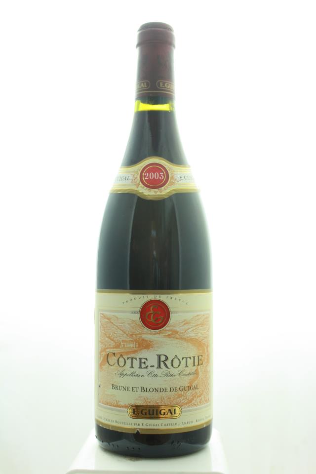 E. Guigal Côte-Rôtie Brune et Blonde 2003 — fotografia da garrafa
