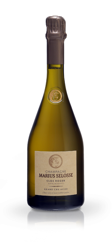 Marius Selosse Clos Roger 2021 — garrafa em fundo branco