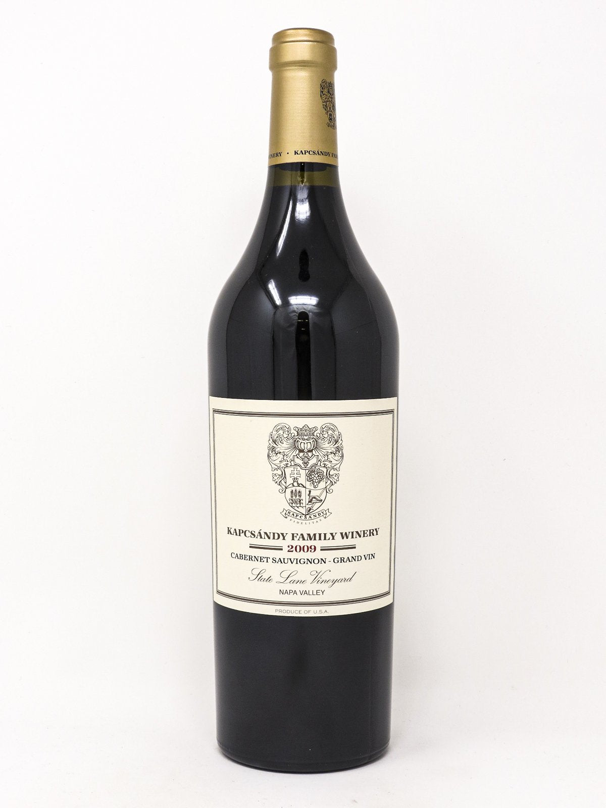 Kapcsándy State Lane Vineyard Grand Vin Cabernet Sauvignon 2009