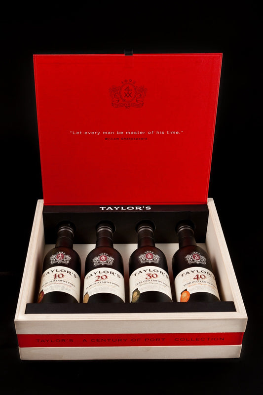 Taylor’s Century — estojo 10, 20, 30 e 40 anos, 4 × 375 ml, vista 1