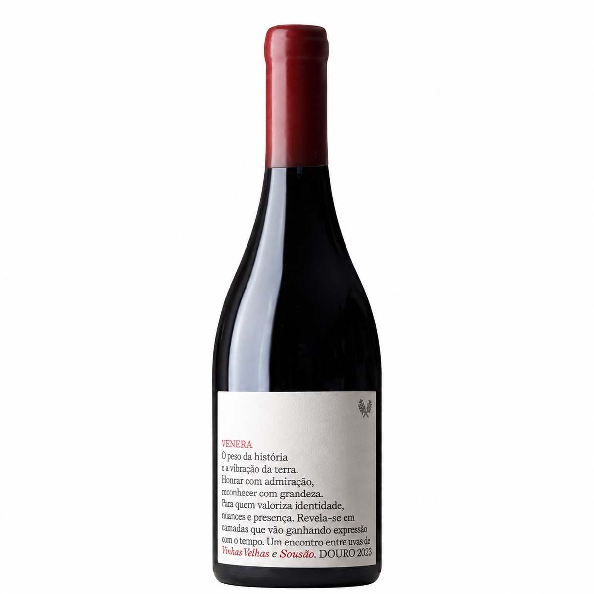 Venera Grande Reserva Vinhas Velhas & Sousão 2023 — garrafa em fundo branco
