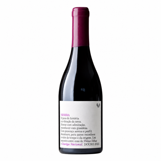 Venera Grande Reserva Vinhas Velhas & Touriga Nacional 2023 — garrafa em fundo branco